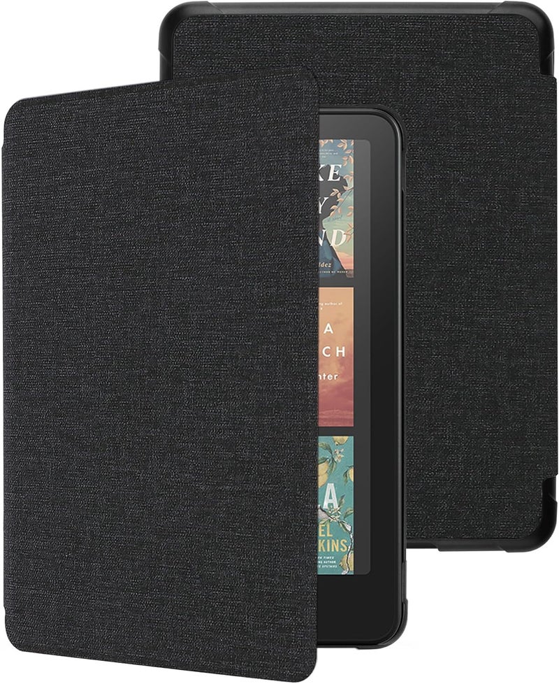 WALNEW Case for 7" All-New Kindle Paperwhite 12th Gen 2024 and Kindle Colorsoft Signature Edition, Premium PU Leather Protective Cover for Kindle Paperwhite with Auto Wake/Sleep (Black) - Image 1